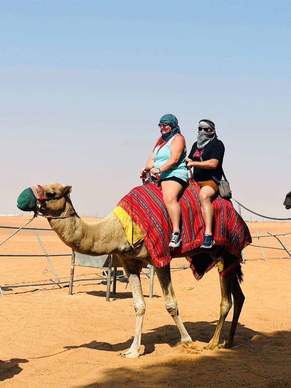 Camel ride tour in Dubai desert safari