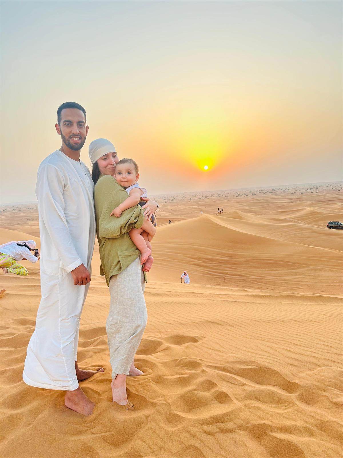 Family desert sunset safari in Dubai